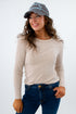 Z Supply Soft Ecru Arlet Mini Thermal Top