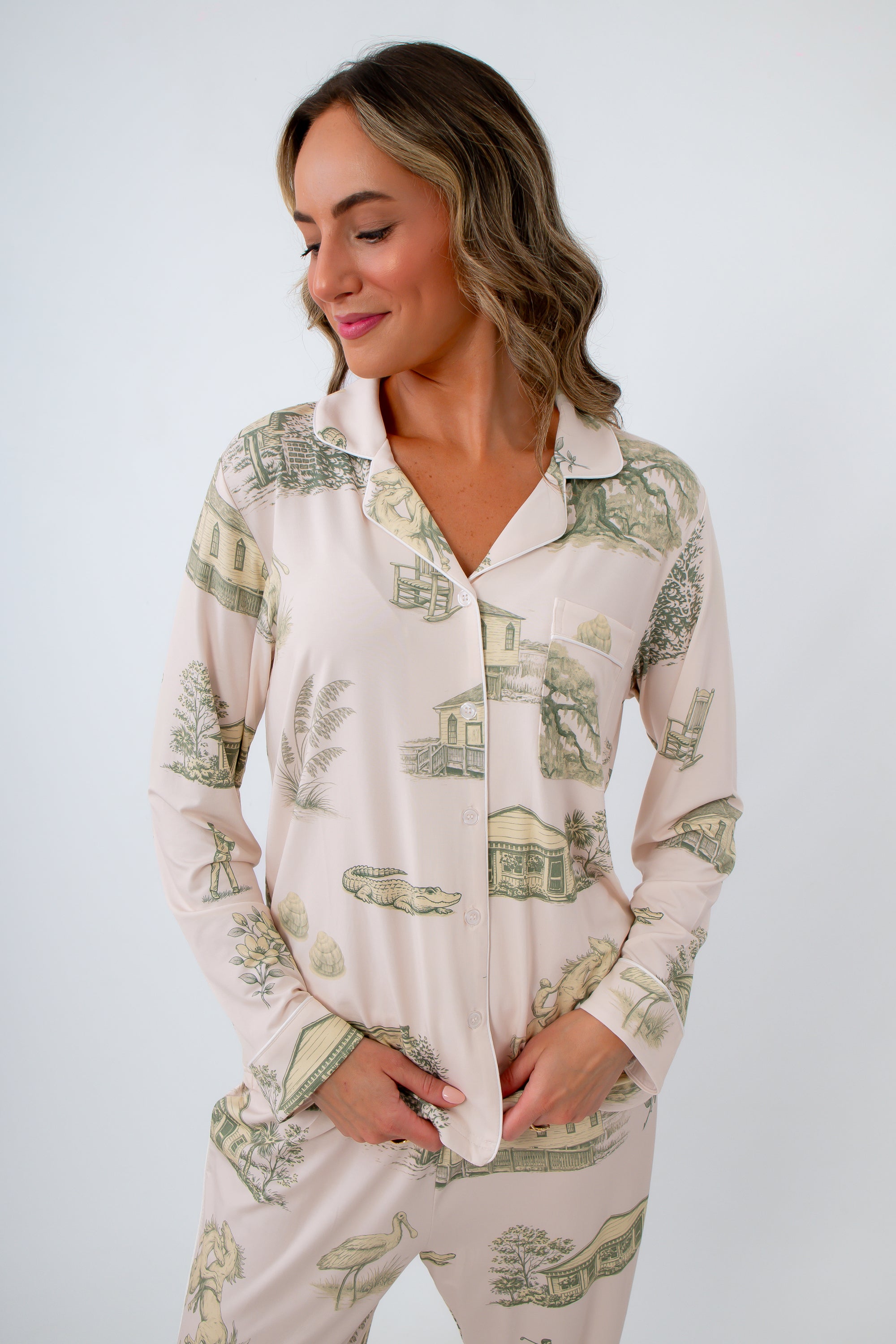 Pawleys Island Toile Pajama Set