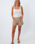 High Waisted Work Shorts