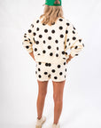 Spotted Black & Cream Polka Dot Sweatshirt