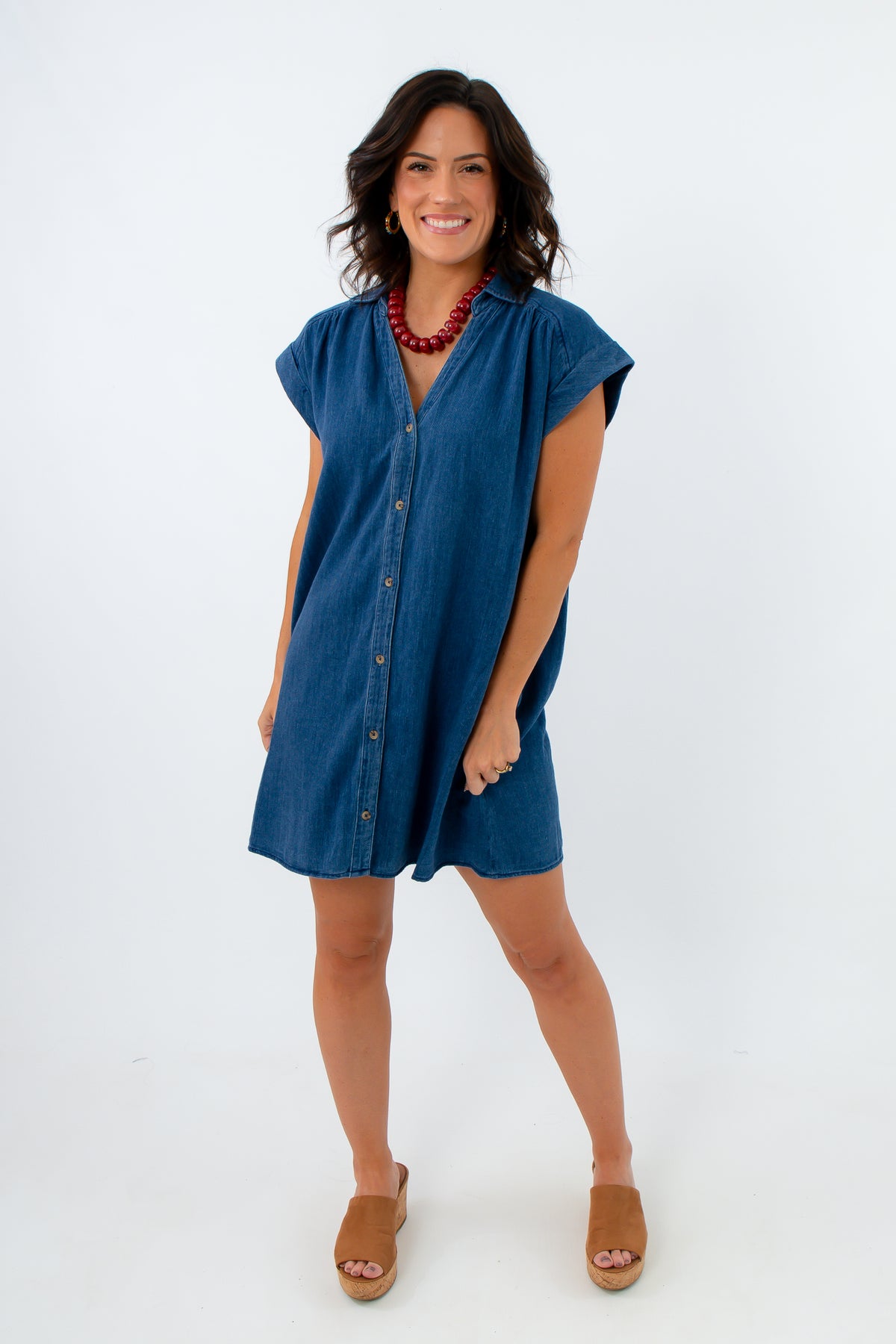 Z Supply Twilight Blue Shellbound Twill Dress
