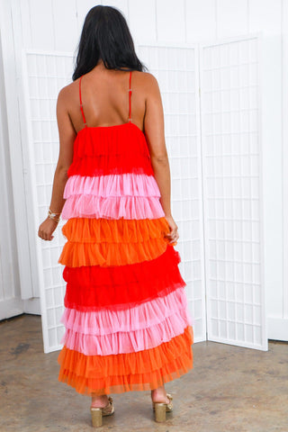 Ready to Rumba Tiered Tulle Dress-TCEC-L. Mae Boutique
