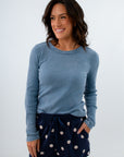 Z Supply Mineral Blue Arlet Mini Thermal Top