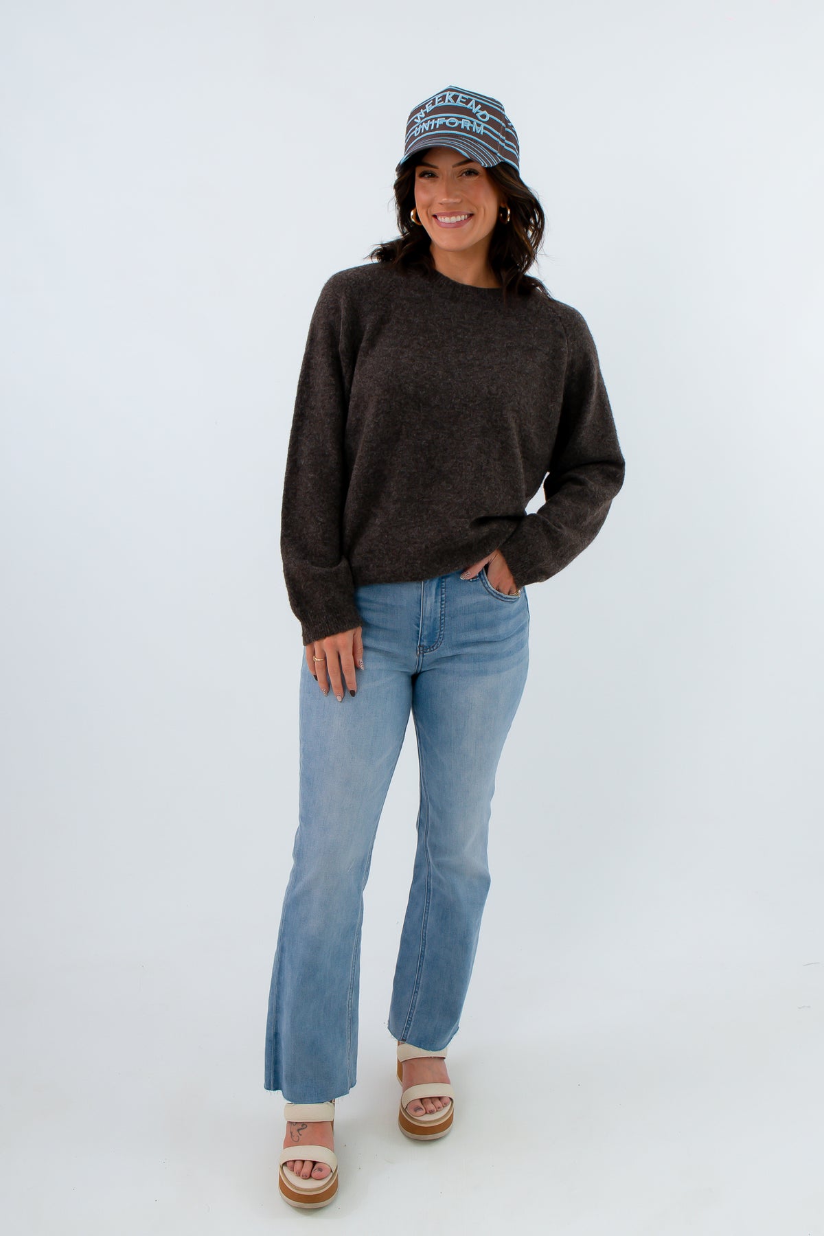 Heathered Essential Slouch Sweater