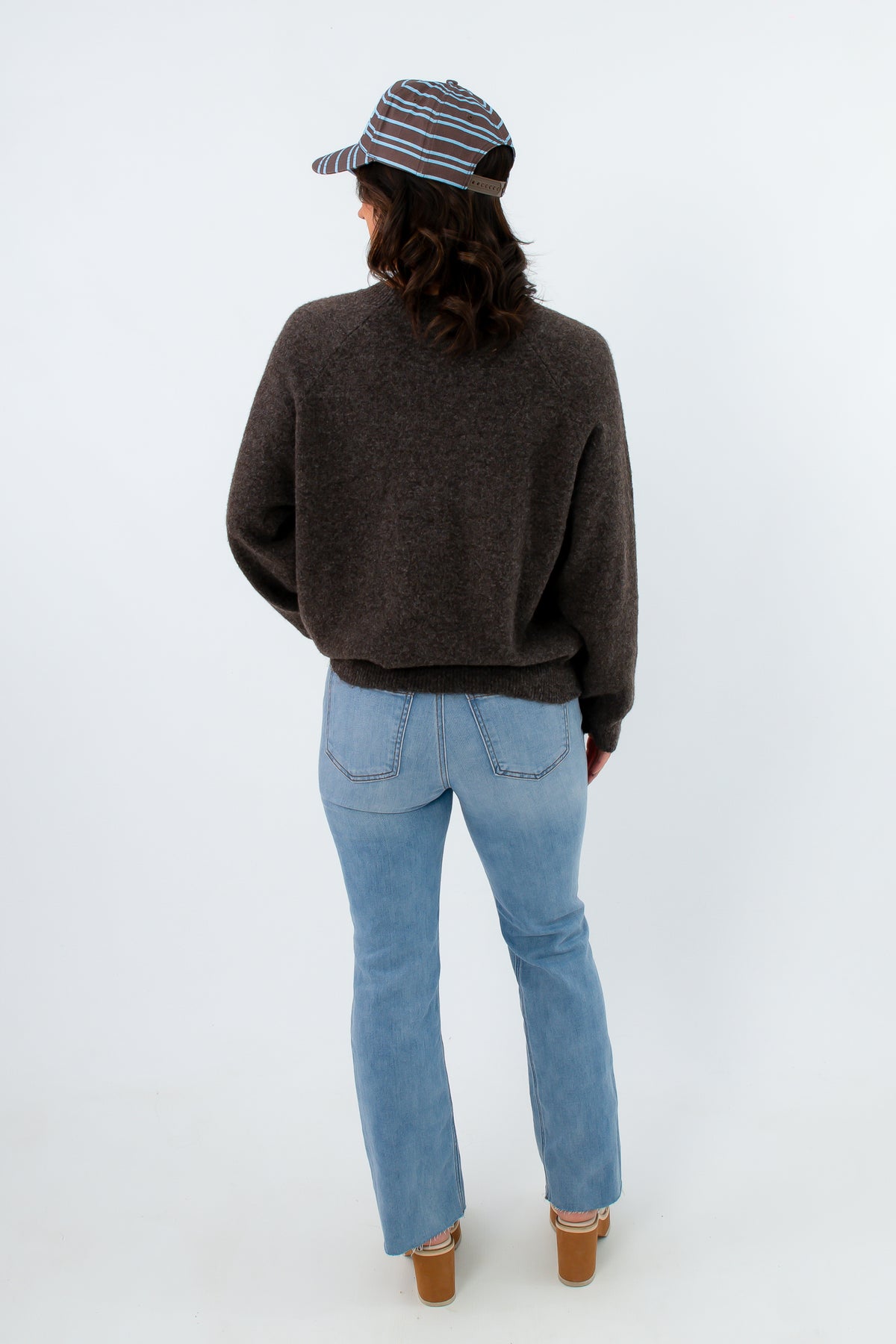 Heathered essential slouch sweater, slouchy sweater, fall sweaters, dark colored sweater