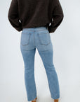 Women's Kut from the Kloth ankle flare jeans, Comfortable flattering ankle flare jeans for women, light wash jeans for women