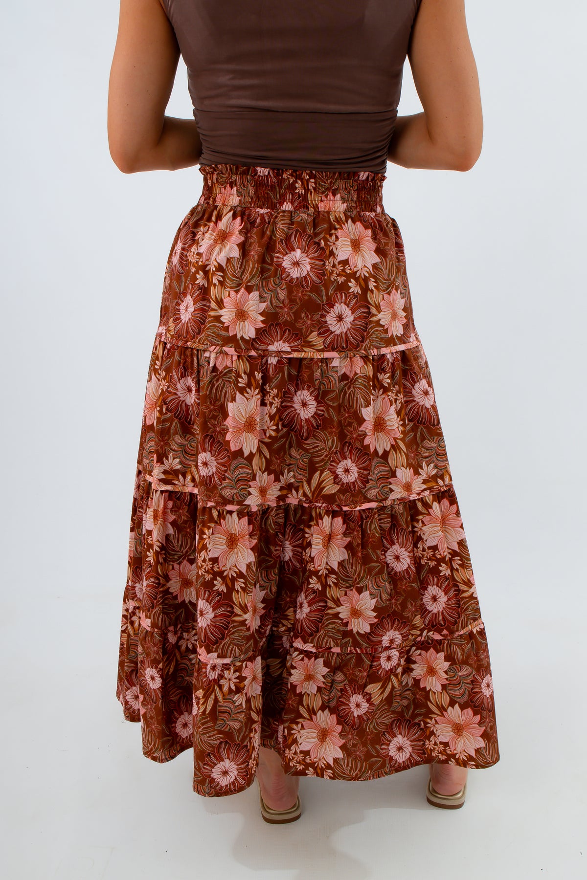 Floral midi skirt, long printed skirt for fall, floral midi skirt, fall skirts