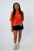 Earn Your Stripes Orange Lightweight Sweater