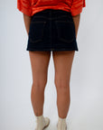 Comfortable fall denim skort for women, denim skort for country concert