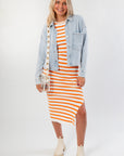 Z Supply Washed Indigo All Day Cropped Knit Jacket