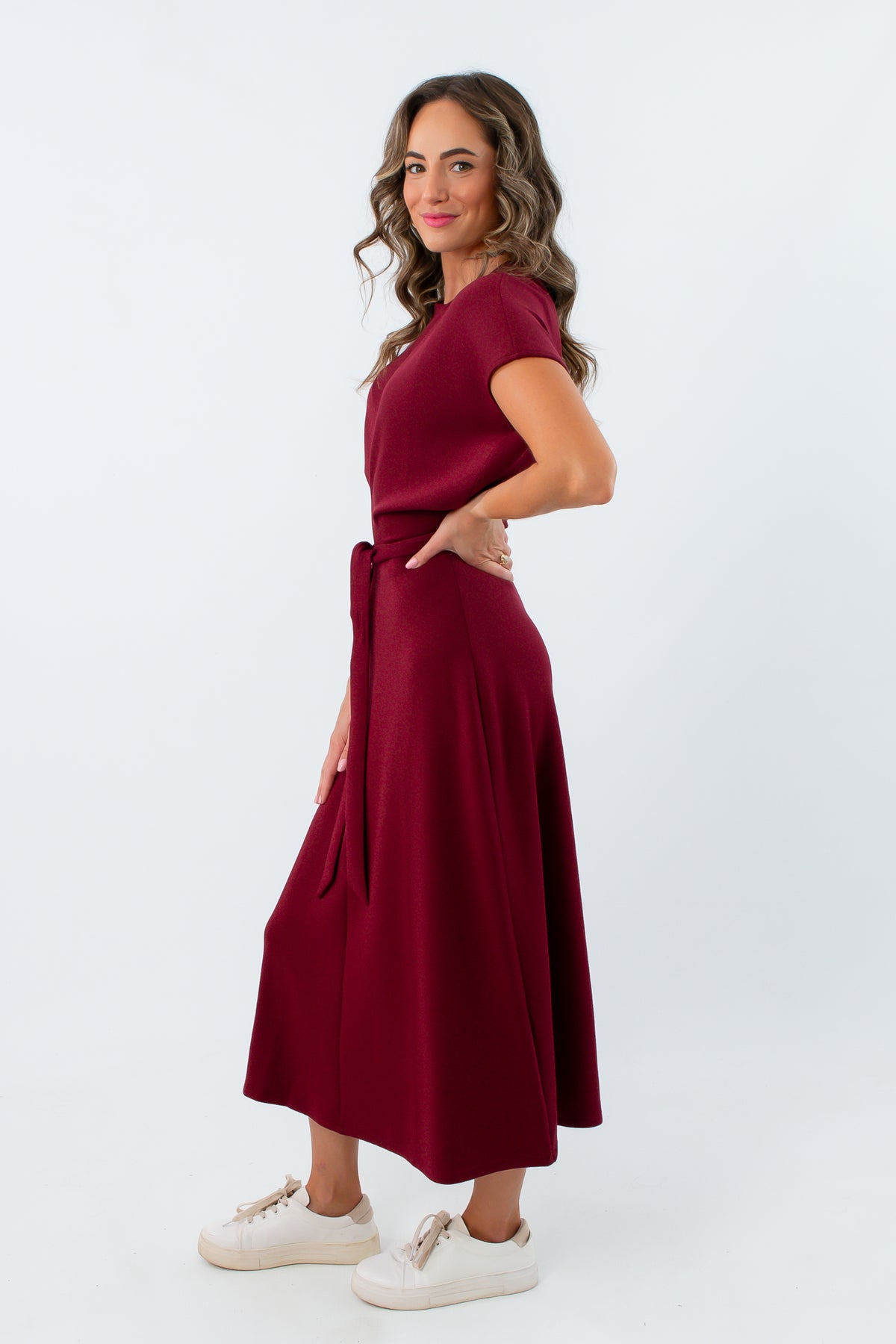 Soft, cloud-like fabric maxi dress for game day, Spanx Air Essentials dress, University of south carolina game day dress
