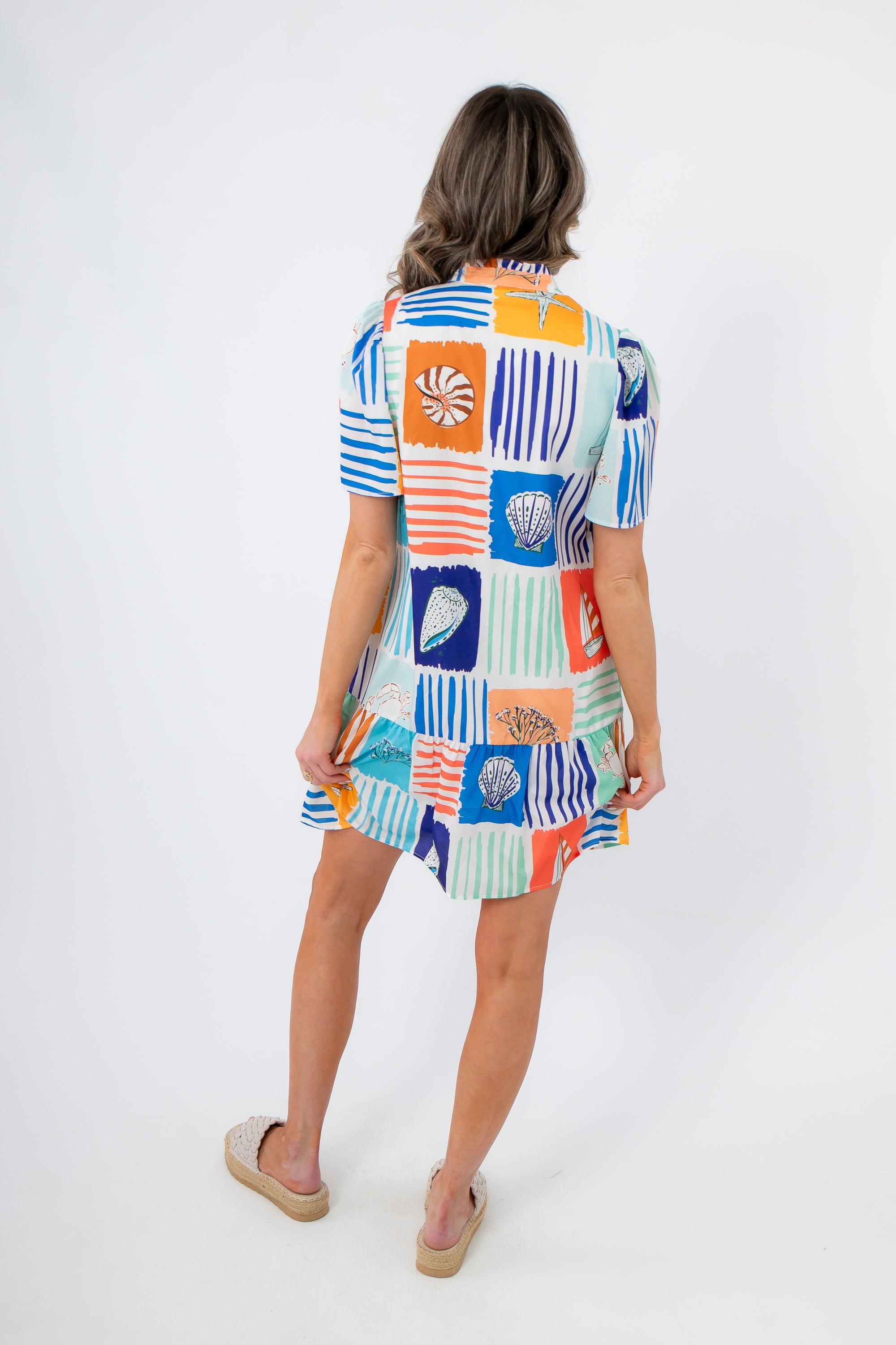 THML At Sea Multi Nautical Printed Dress