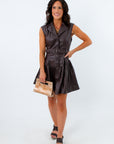 Walk-Off Mocha Faux Leather Dress