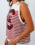 Queen of Sparkles South Carolina knit tank for USC game day