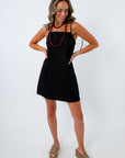 Breathable black dress for hot game days, USC game day dress, Alabama game day outfit, neutral game day dresses