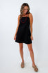 Soda City Black Linen Mini Dress