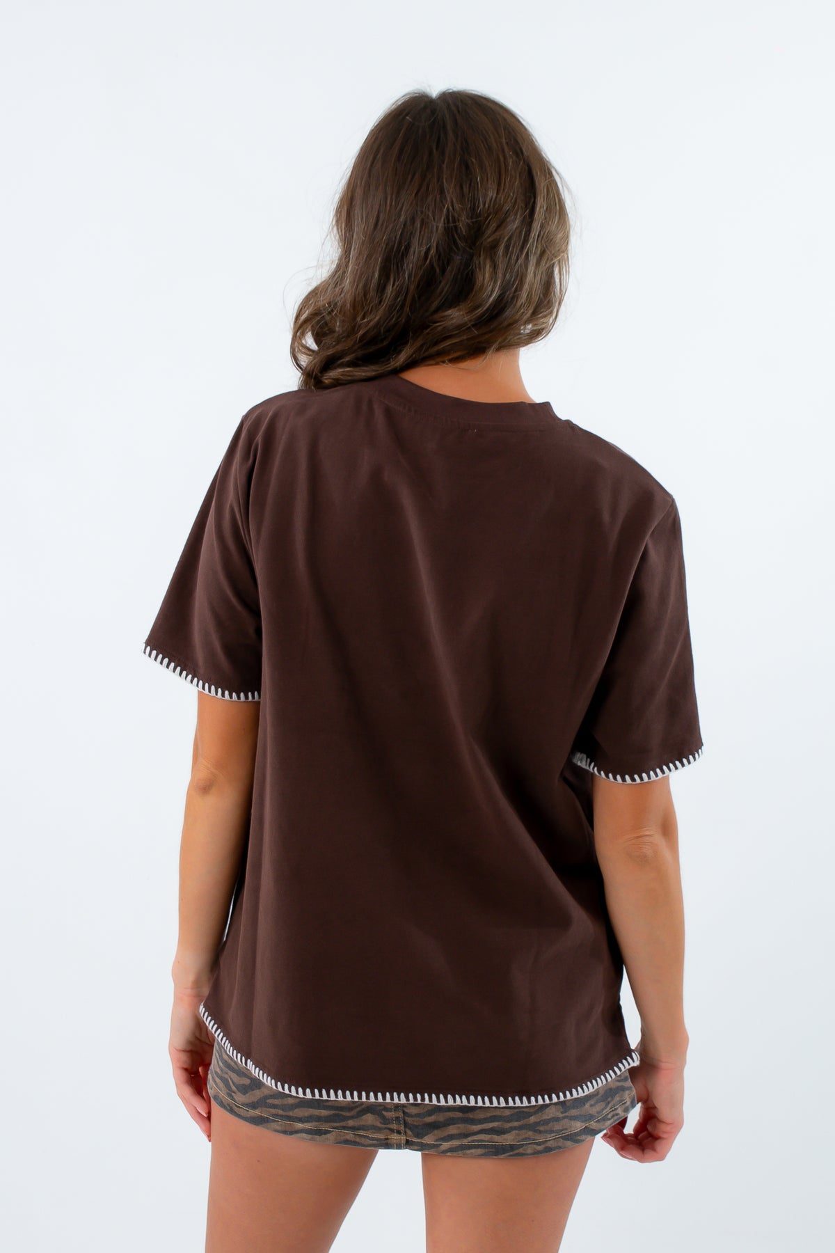neutral gameday casual top