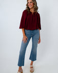 Columbia Garnet Cape Blouse