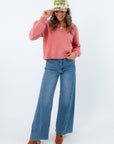 Hayden Twist Seam Wide Leg Jean