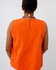 Bright orange cotton top for Clemson game day, Auburn game day top, Syracuse game day top