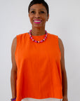 Tennessee orange tailgating top made from 100% cotton for a game day look