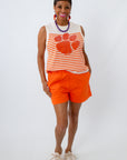 Gameday Orange Denim Short
