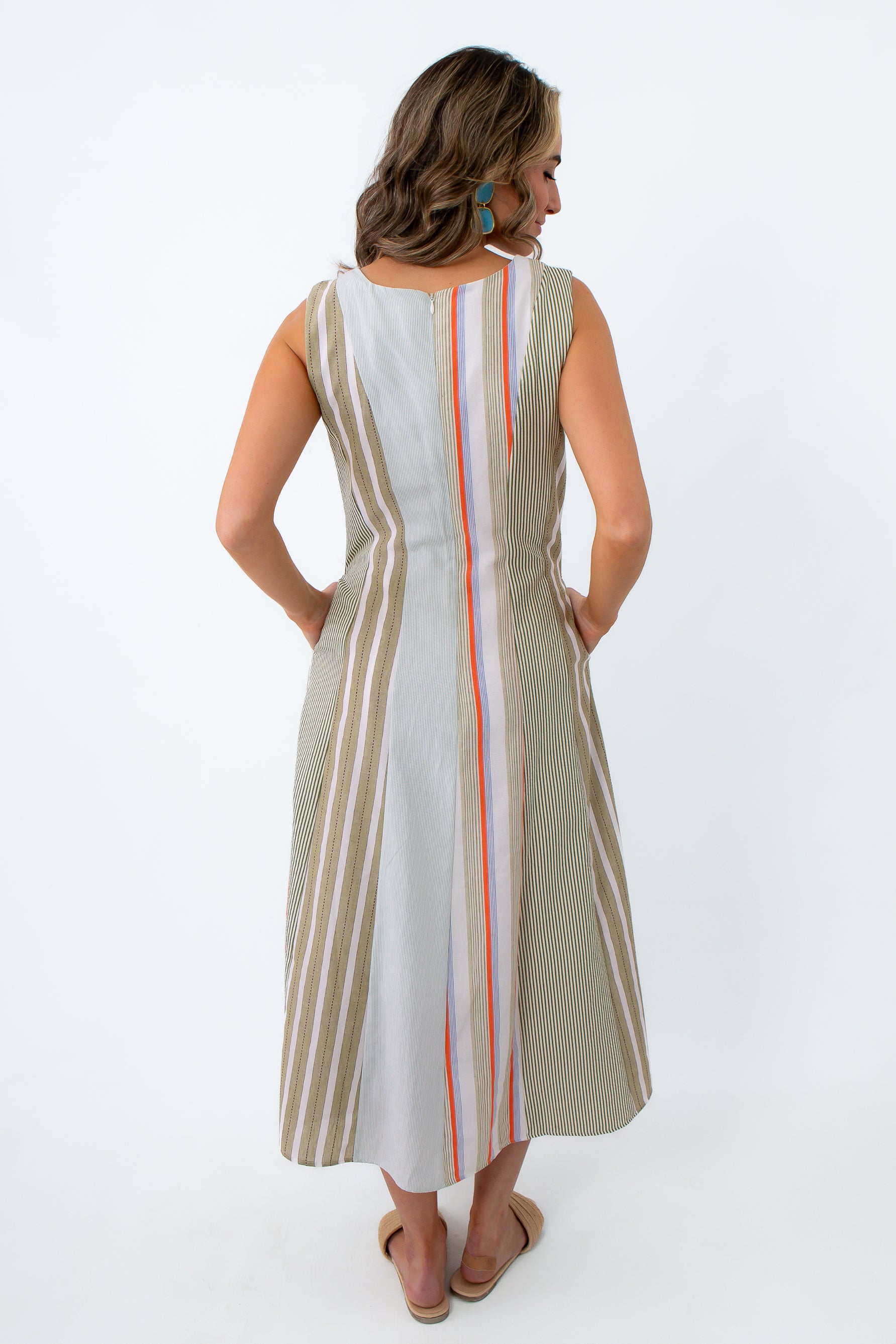Ramona Summer Stripe Midi Dress