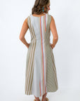 Ramona Summer Stripe Midi Dress