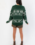Dark Pines Fair Isle Zip Up Sweater