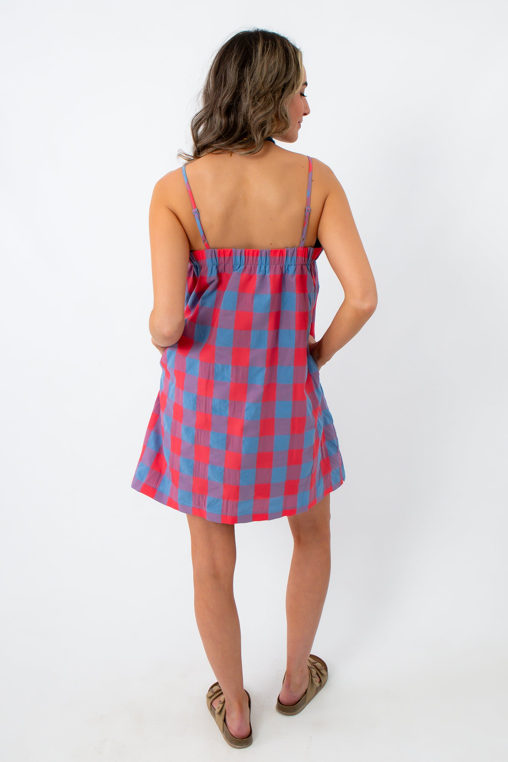 Americana Babe Plaid Mini Dress