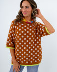 Marnie Fuzzy Polka Dot Sweater