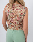 Take It From Here Floral Sleeveless Vest Top