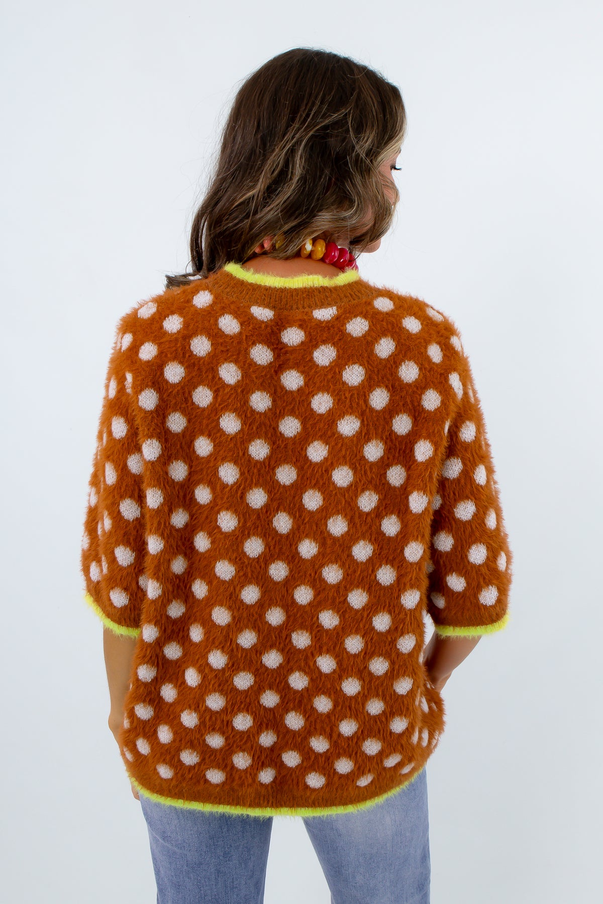 Marnie Fuzzy Polka Dot Sweater