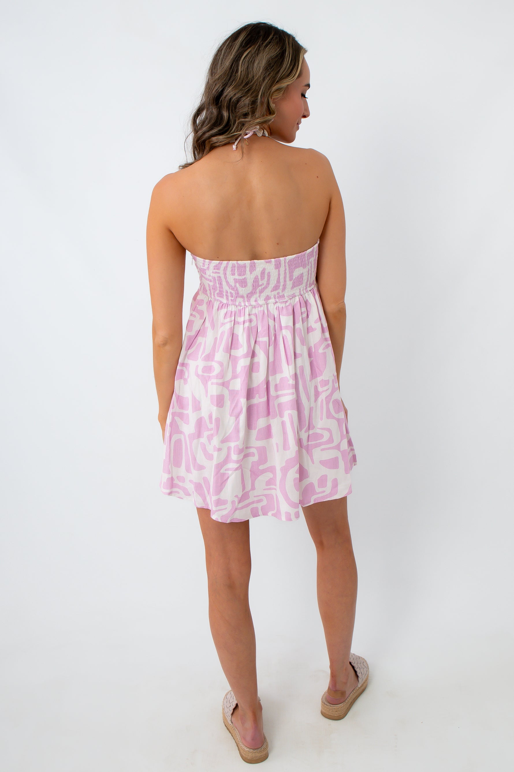 abstract dress mini Happy Hour Haze Abstract Mini Dress