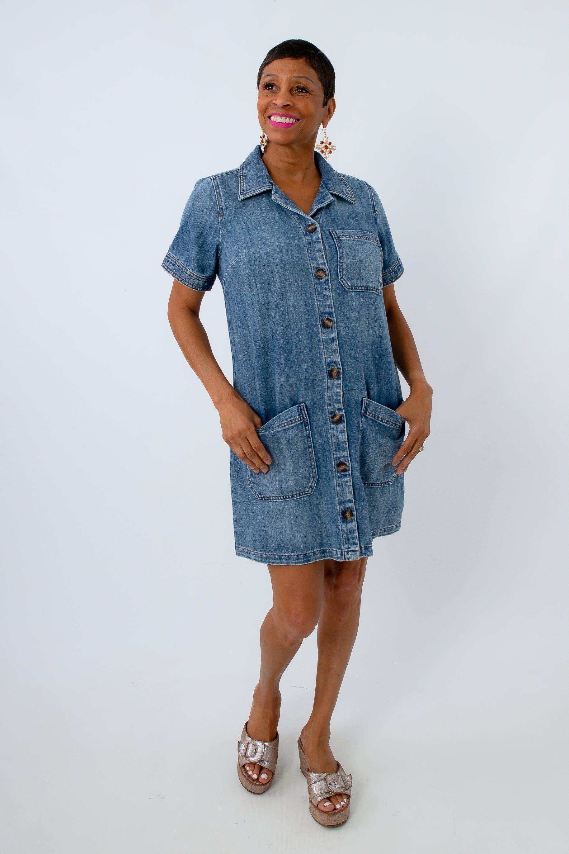 Kut from the Kloth Unfailing Parker Denim Dress