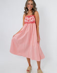 Elegant blush midi dress for weddings