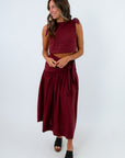 Garnet Gathering Skirt Set