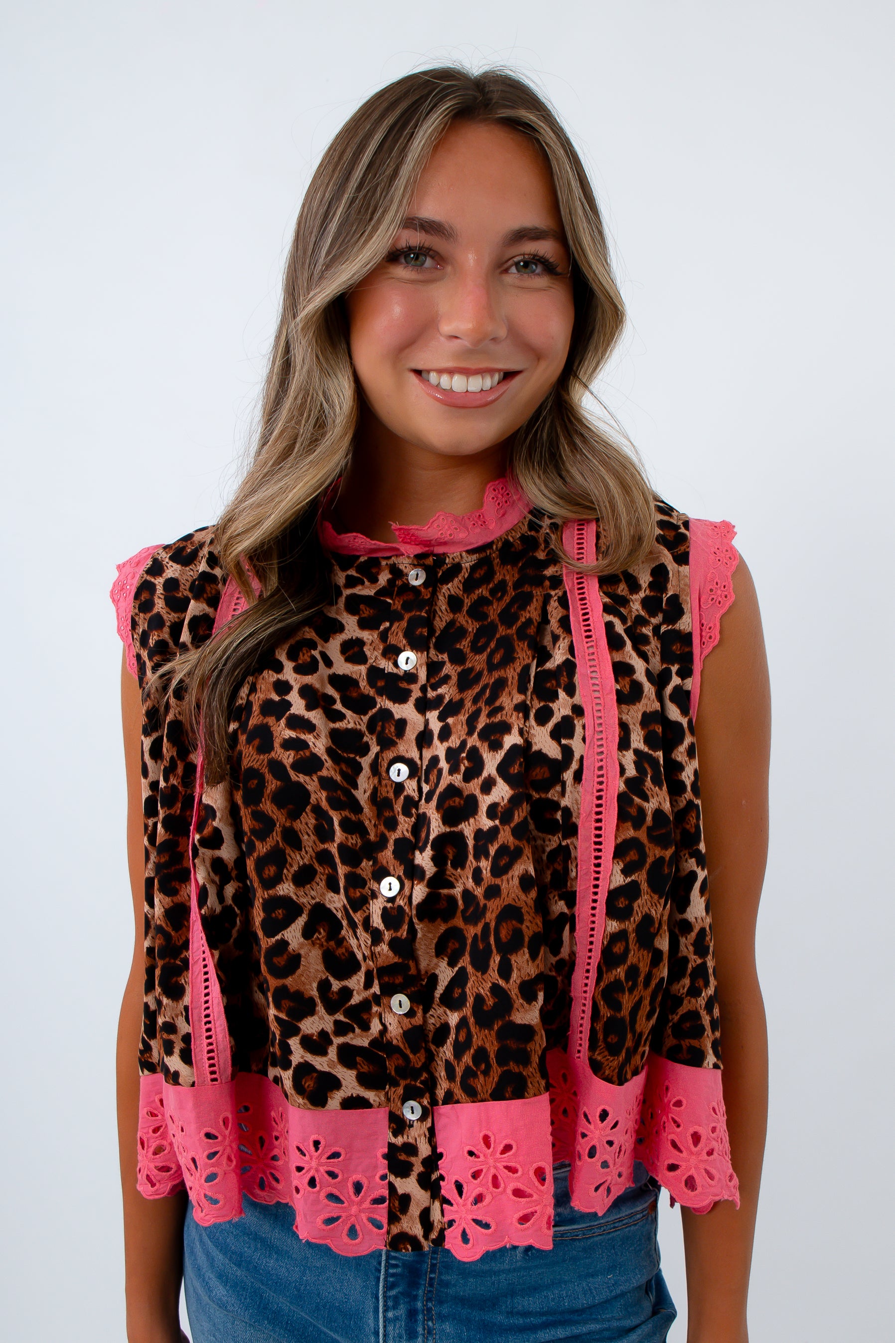 Feminine animal print blouse, fun blouses for fall, animal print top, vibrant animal print top