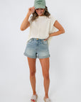 Frankie White Knit Sleeveless Sweater casual outfit
