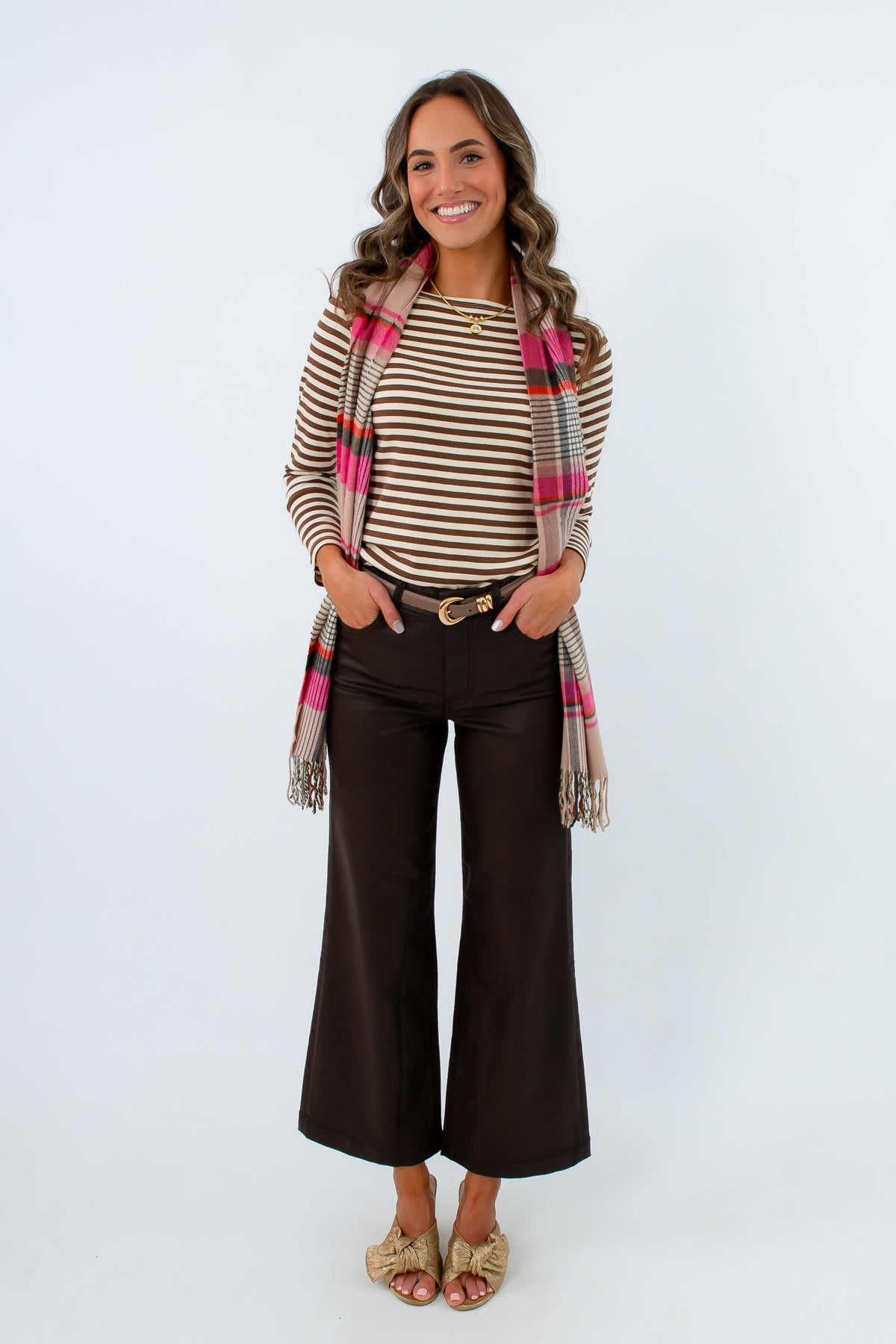 Kut from the Kloth Chocolate Coated Meg Wide Leg Jean