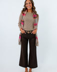 Kut from the Kloth Chocolate Coated Meg Wide Leg Jean