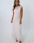 Ella White Lace Maxi Dress