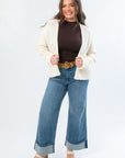 Cream Lightweight Knit Cardigan