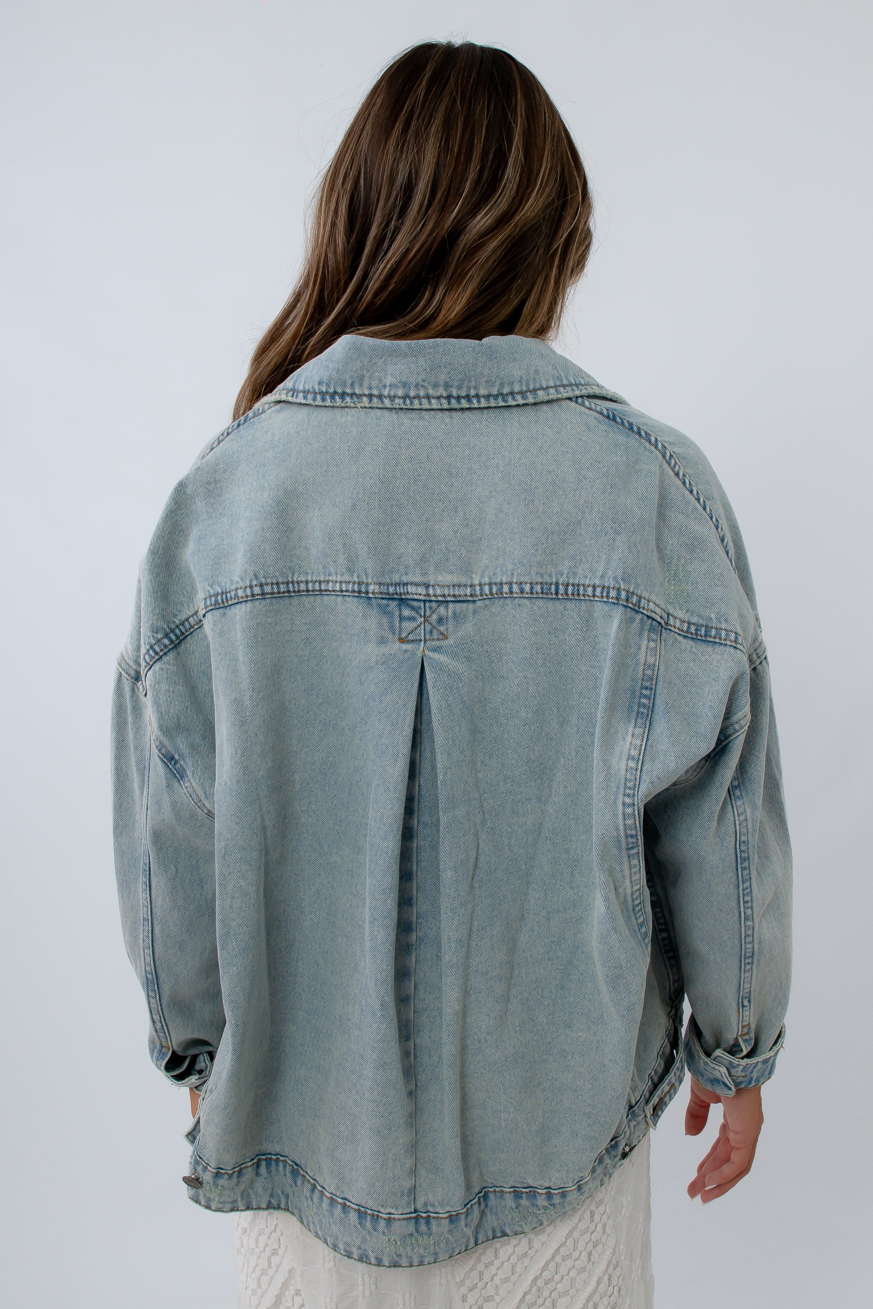 100% cotton oversized jean jacket, fall outwear, fall jackets