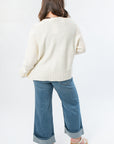 Cream Lightweight Knit Cardigan
