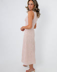 Fleur Lilac Embroidered Midi Dress side view april occasion dress