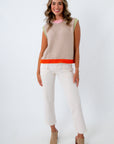 Bright Idea Colorful Knit Sleeveless Sweater