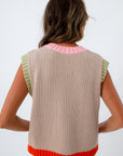 Women's fall tops, women's fall sleeveless sweater, women's fall soft knit top