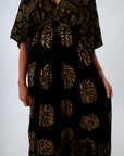 Flowy summer wedding guest dress, black maxi dress, black flowy dress, black wedding guest dress