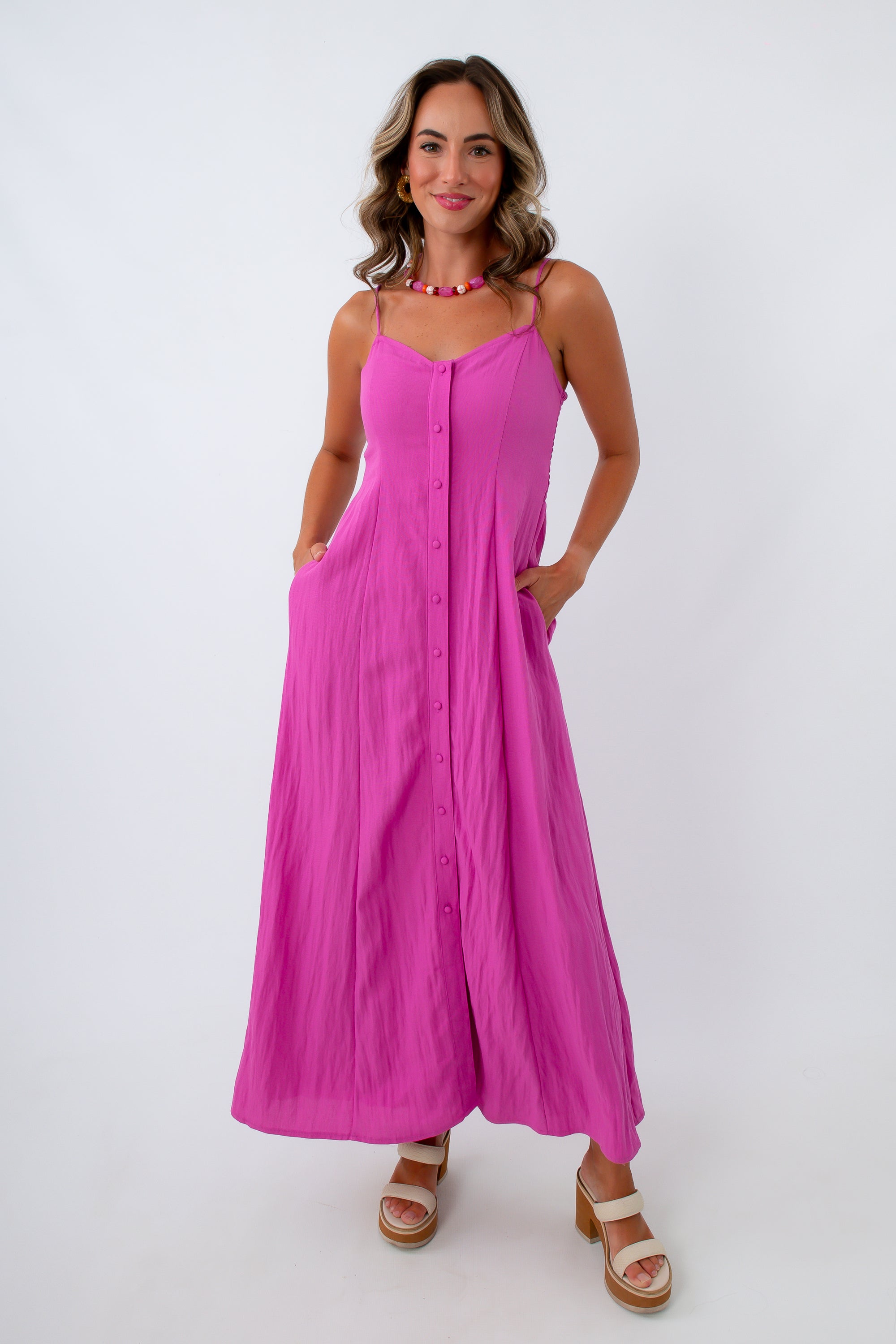 Z Supply Berry Blush Angel Eyes Midi Dress